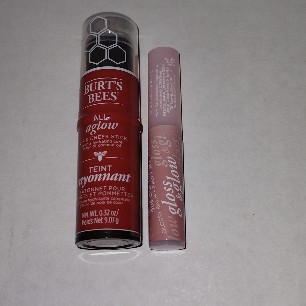 Burt's Bees All Aglow Lip & Cheek Stick - Vibrant Red